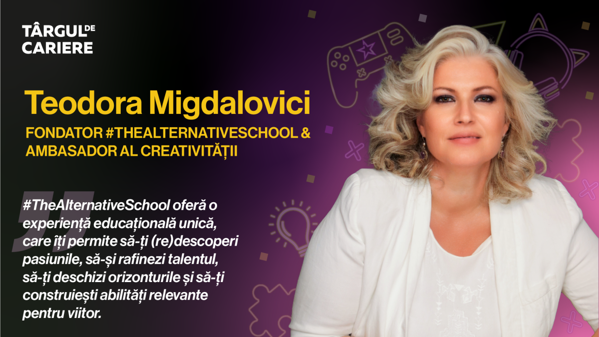 Află cum creativitatea și pasiunea pentru new media se pot transforma într-o carieră cu ajutorul #TheAlternativeSchool – interviu cu Teodora Migdalovici, fondator